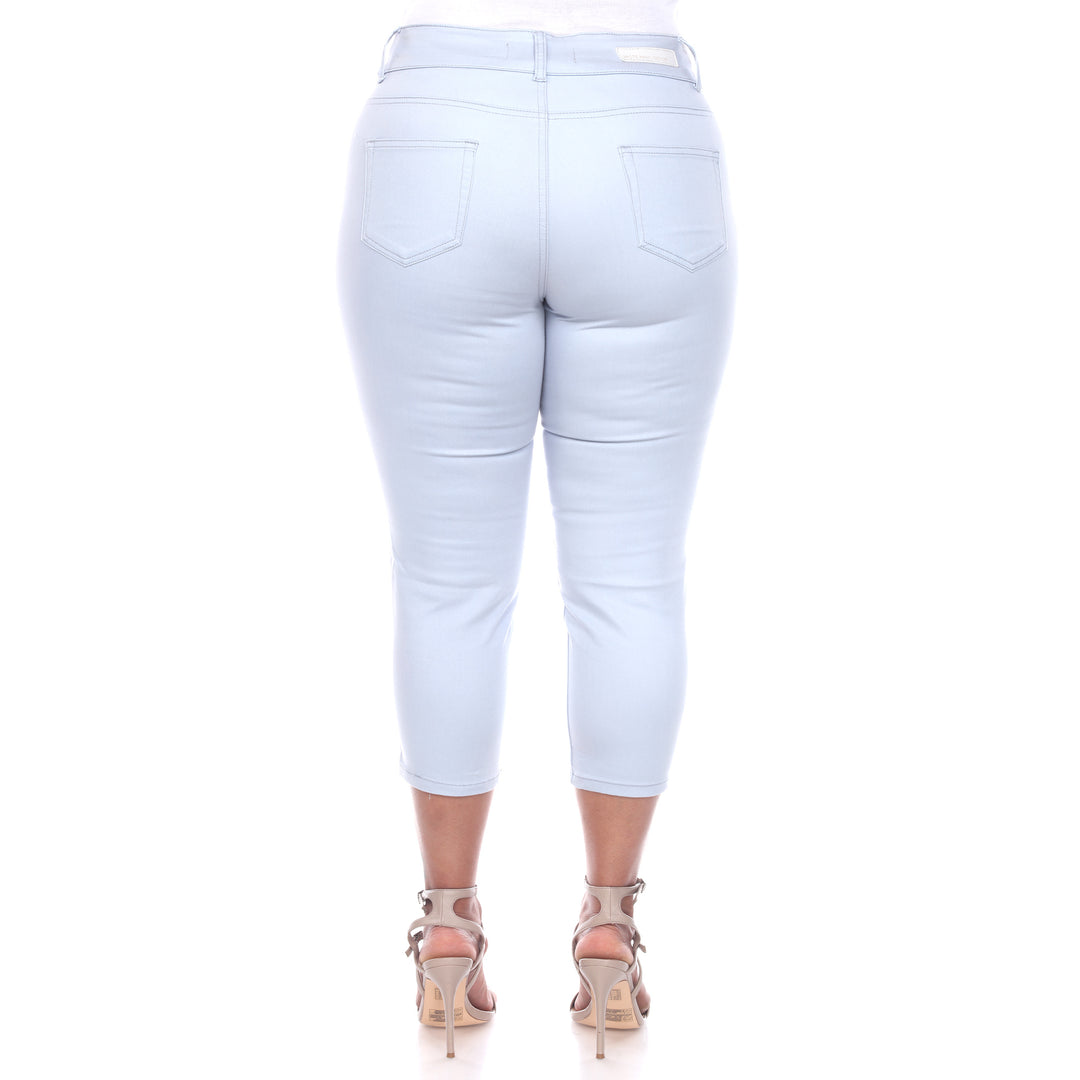 Women's Plus Size Capri Jeans