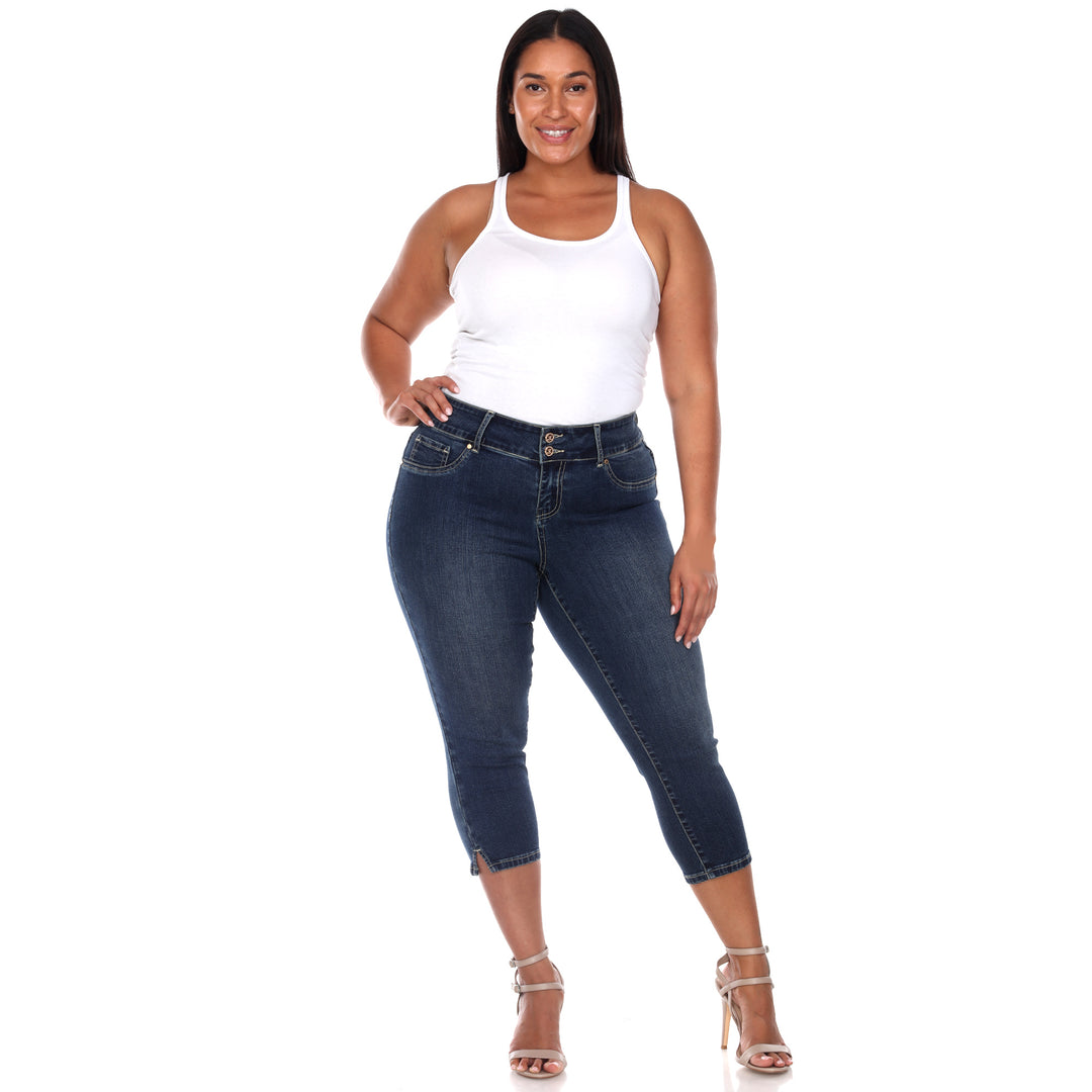 Women's Plus Size Capri Jeans