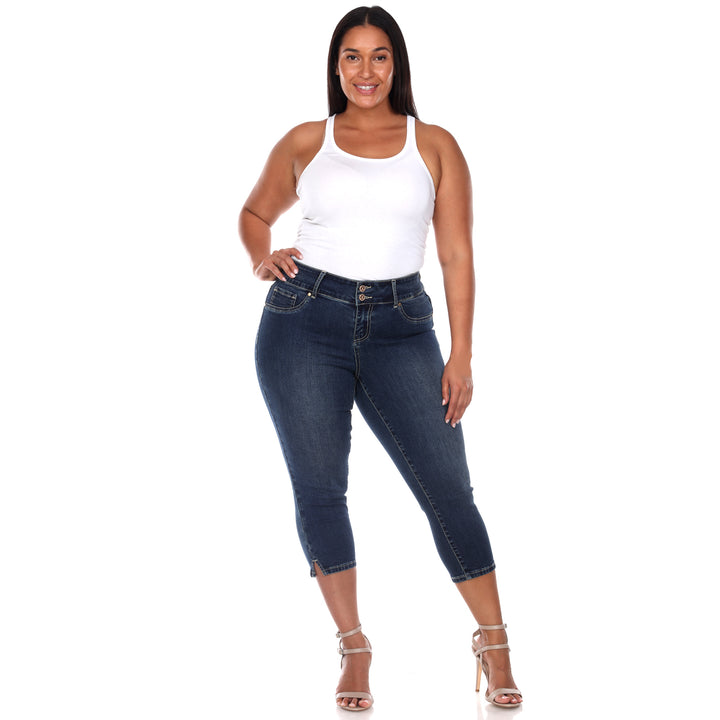 Women's Plus Size Capri Jeans