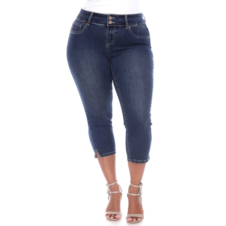 Women's Plus Size Capri Jeans