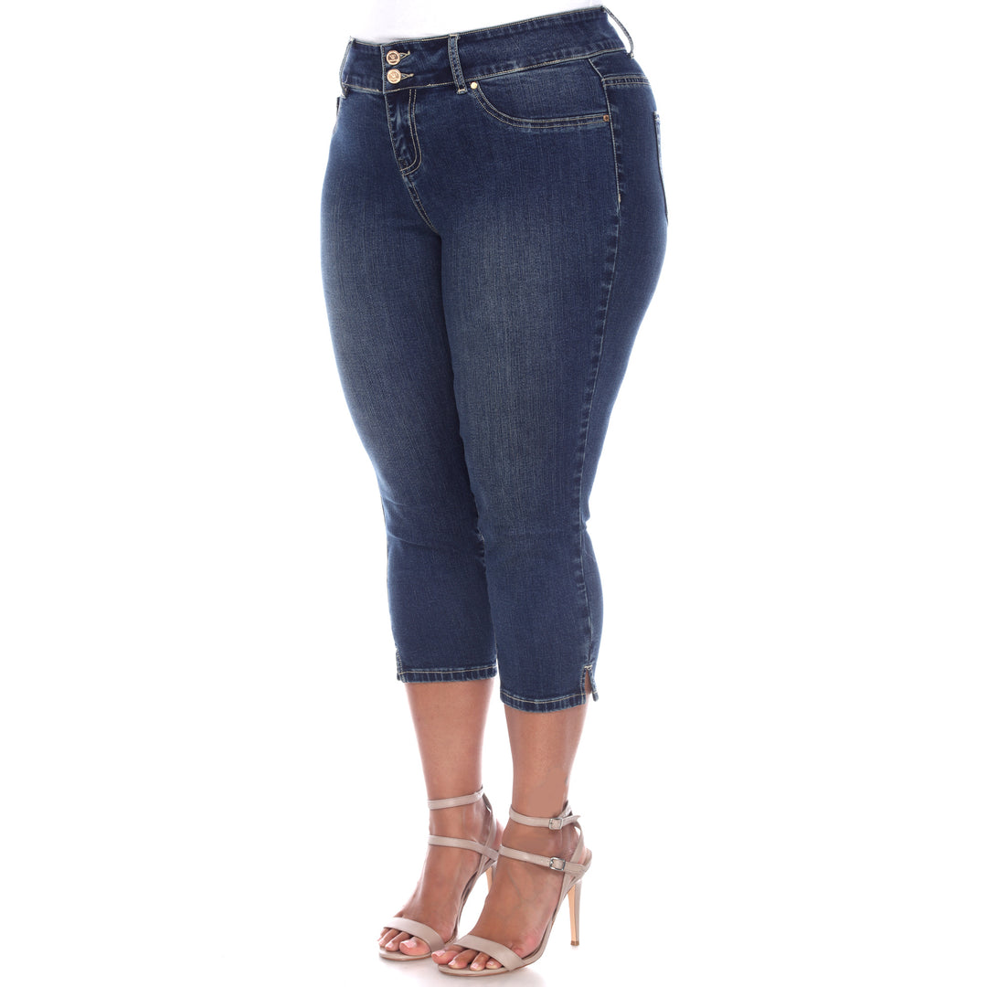 Women's Plus Size Capri Jeans