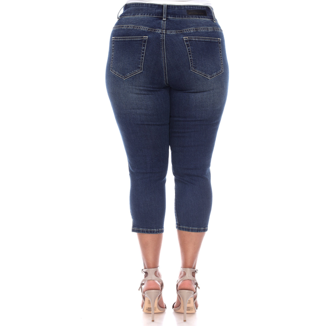 Women's Plus Size Capri Jeans