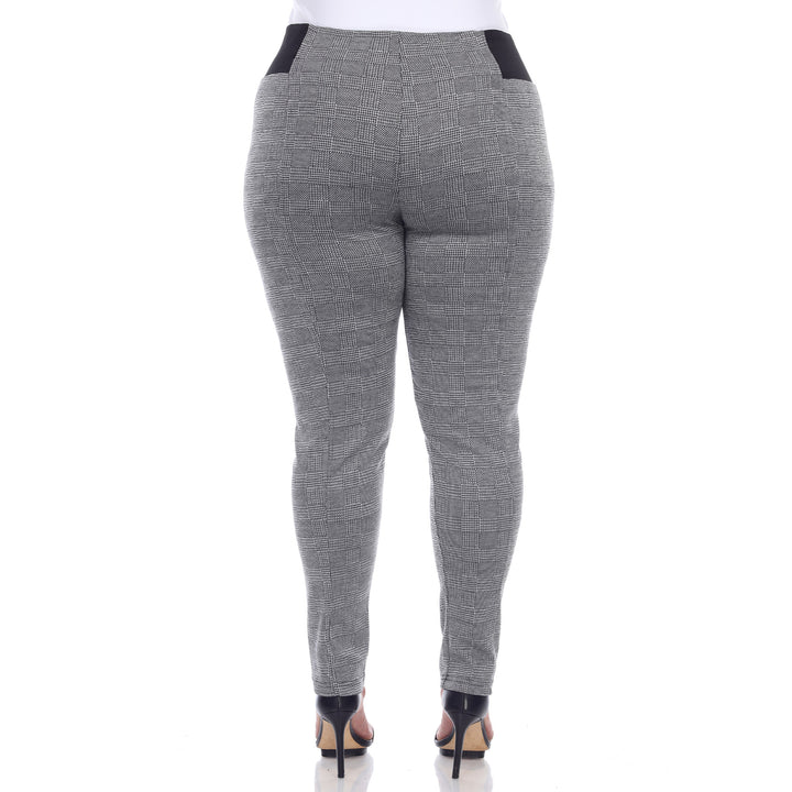 Women's Plus Size Jacquard Slim Pants