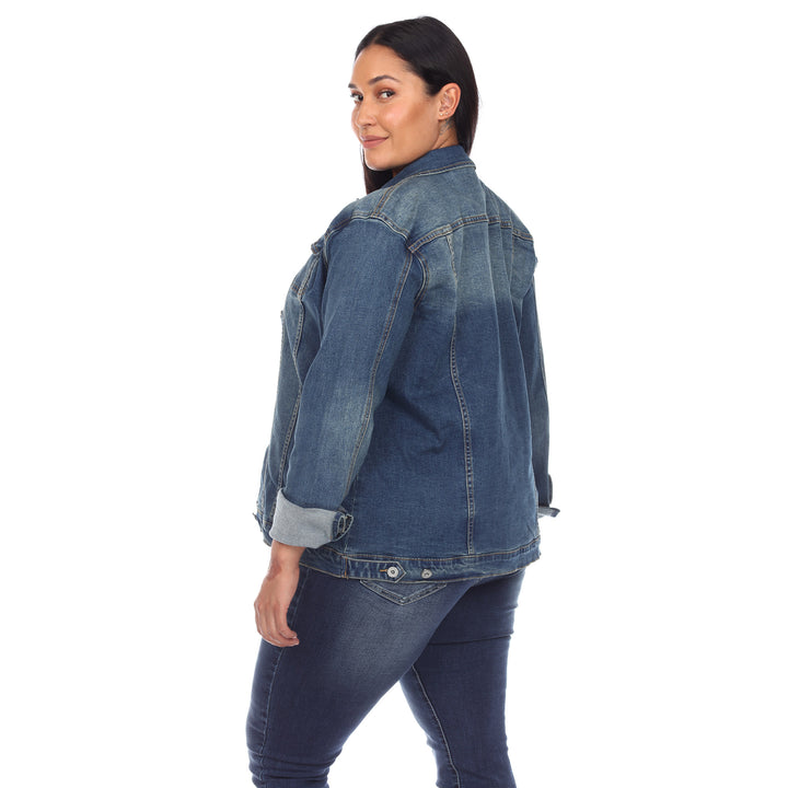 Women's Plus Size Classic Denim Jacket