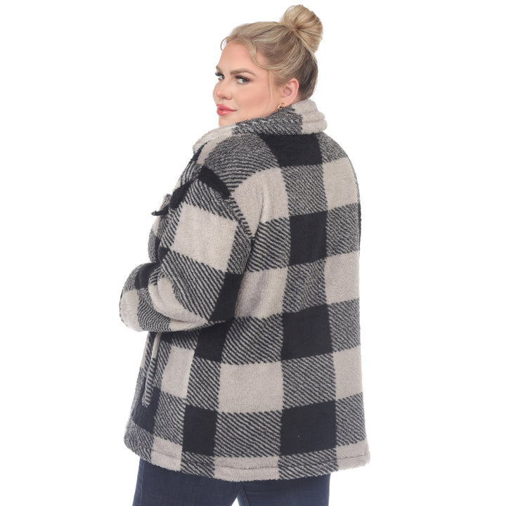 Plus Size Plaid Shacket