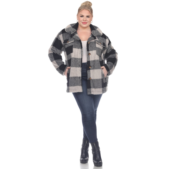 Plus Size Plaid Shacket