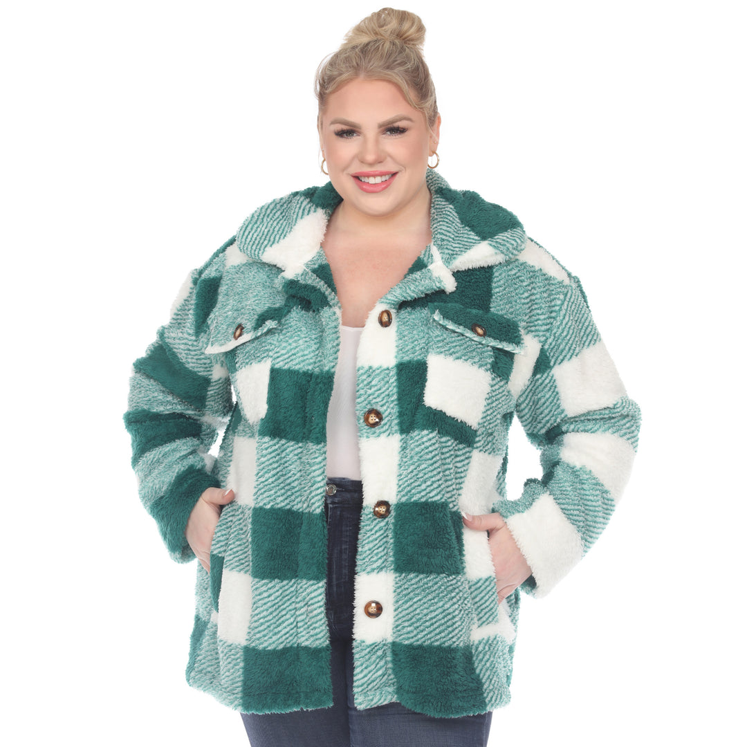 Plus Size Plaid Shacket