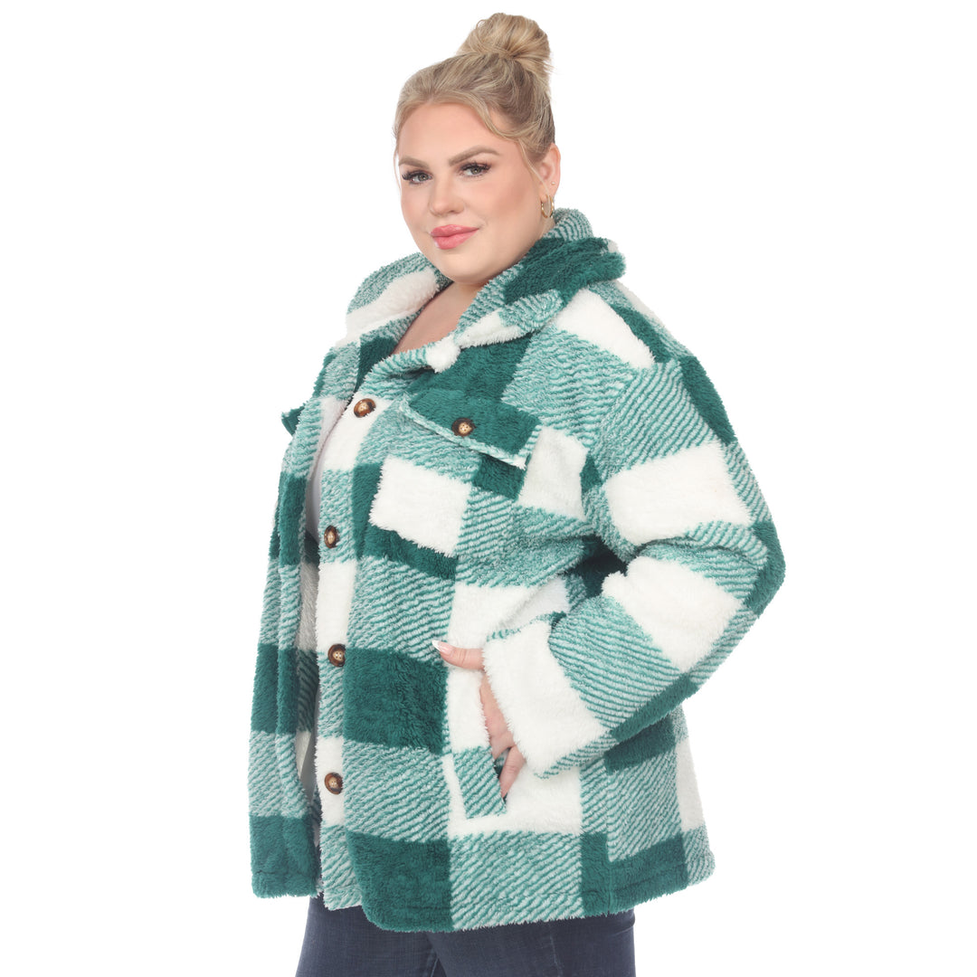 Plus Size Plaid Shacket