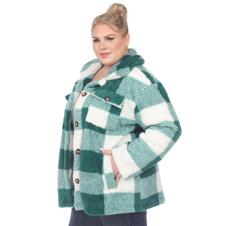 Plus Size Plaid Shacket