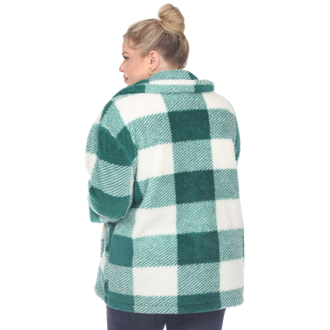 Plus Size Plaid Shacket