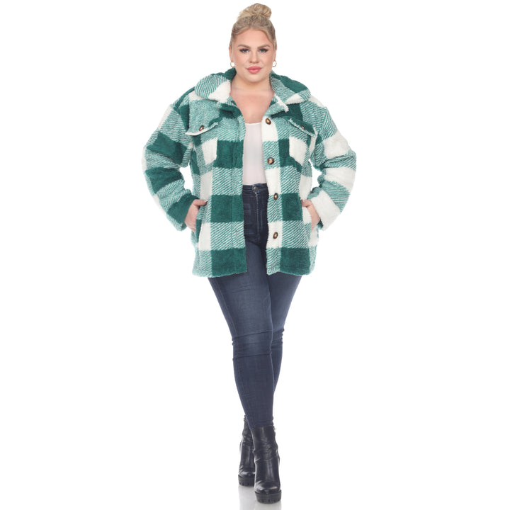 Plus Size Plaid Shacket