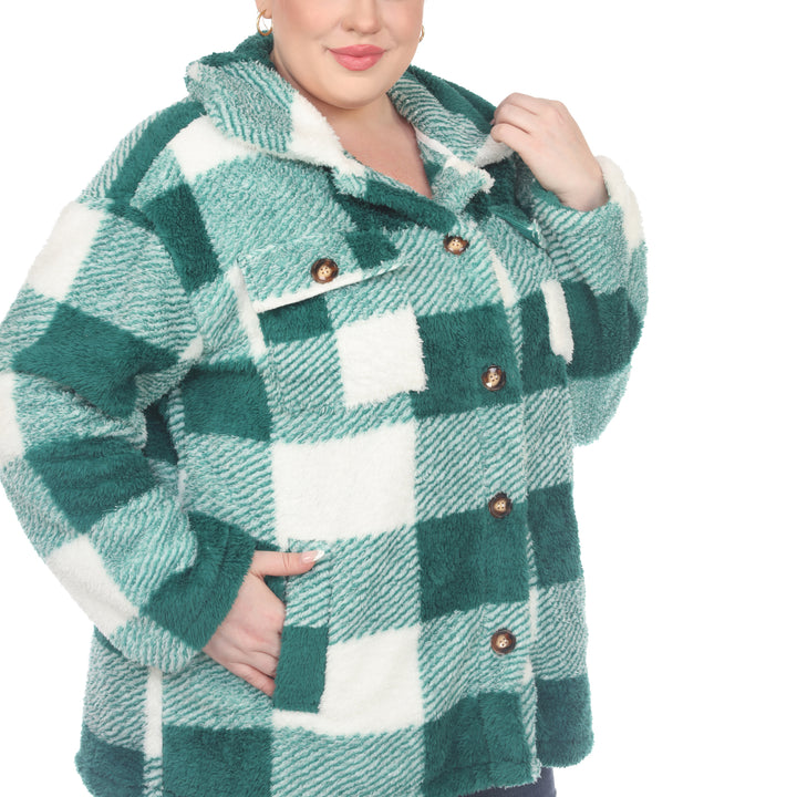 Plus Size Plaid Shacket