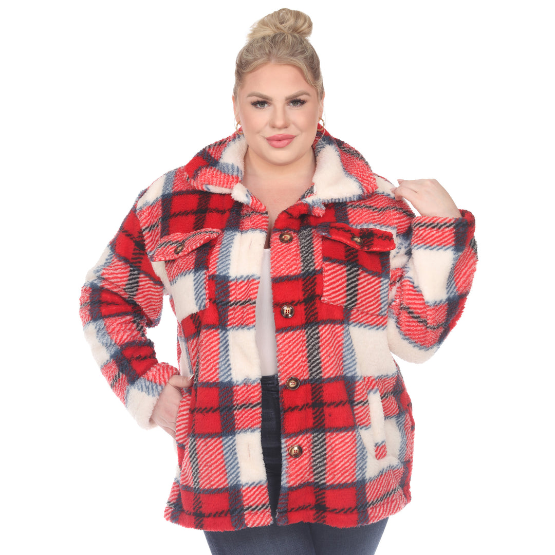 Plus Size Plaid Shacket