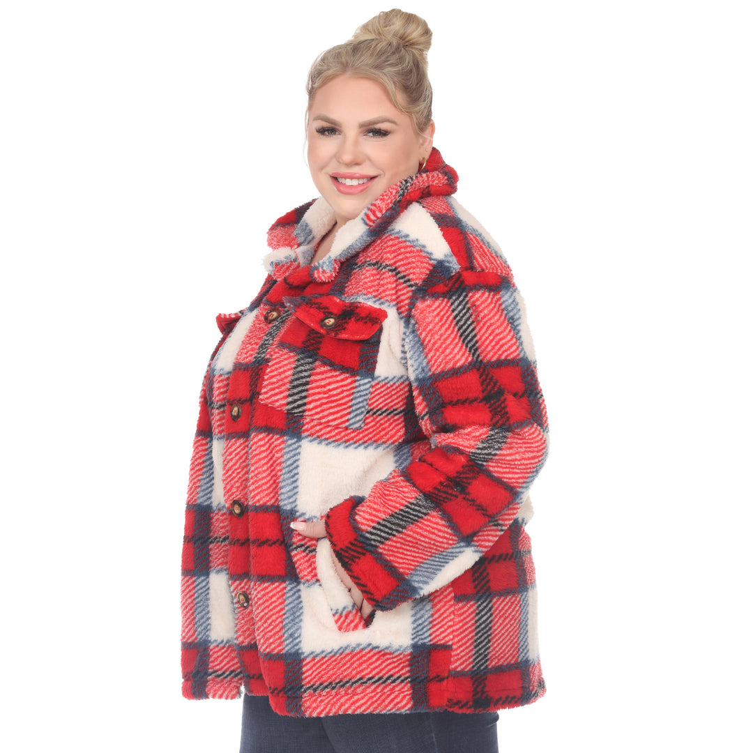 Plus Size Plaid Shacket