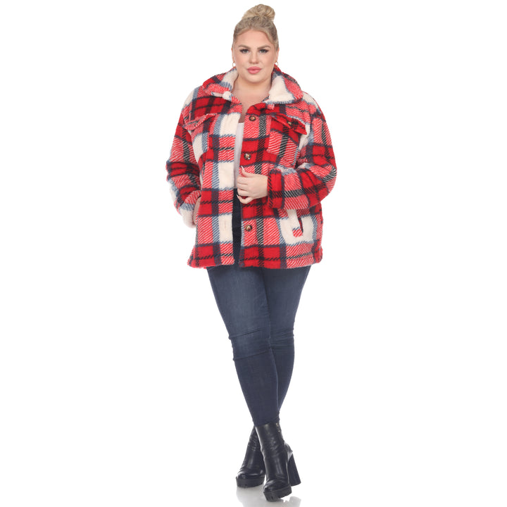 Plus Size Plaid Shacket