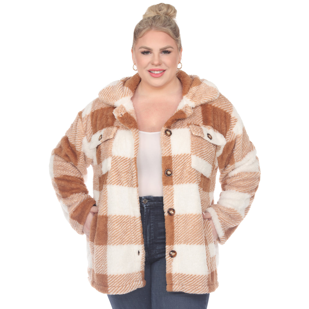 Plus Size Plaid Shacket