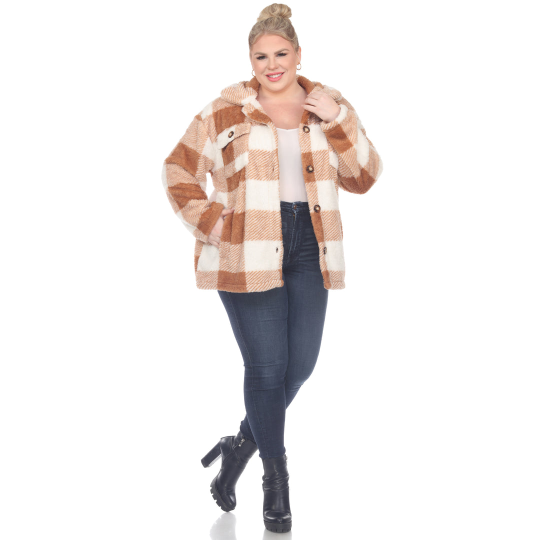 Plus Size Plaid Shacket