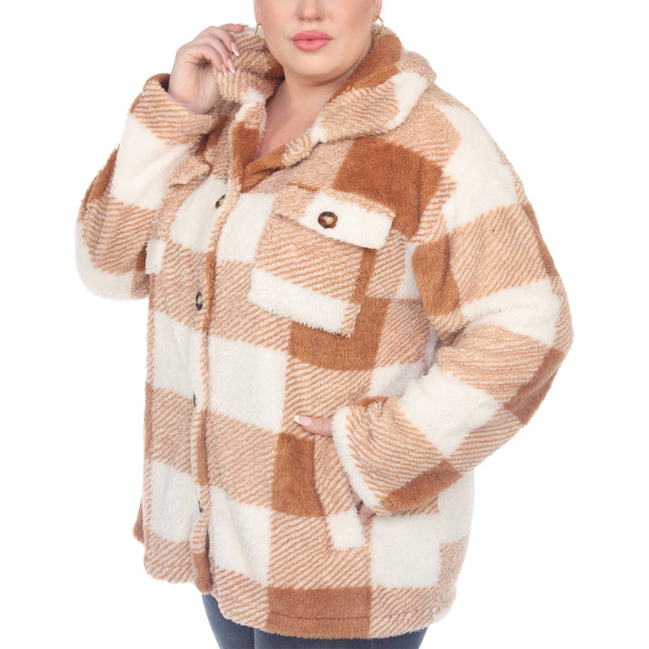 Plus Size Plaid Shacket