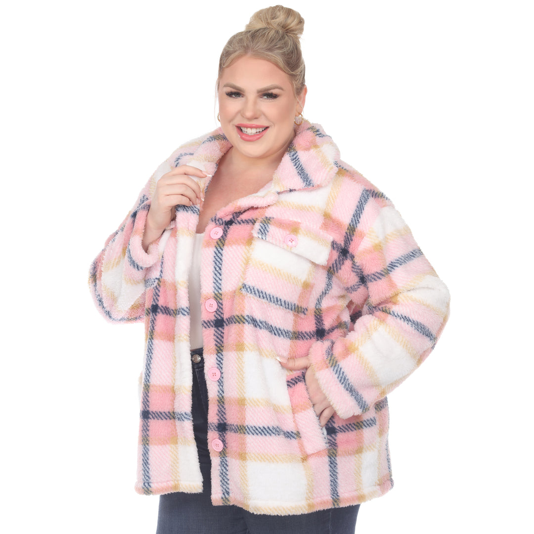 Plus Size Plaid Shacket