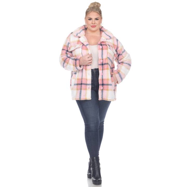 Plus Size Plaid Shacket