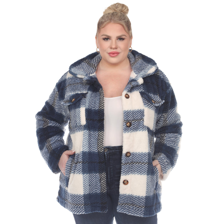 Plus Size Plaid Shacket