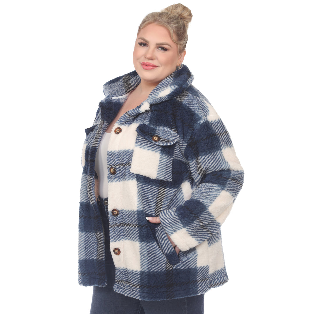 Plus Size Plaid Shacket