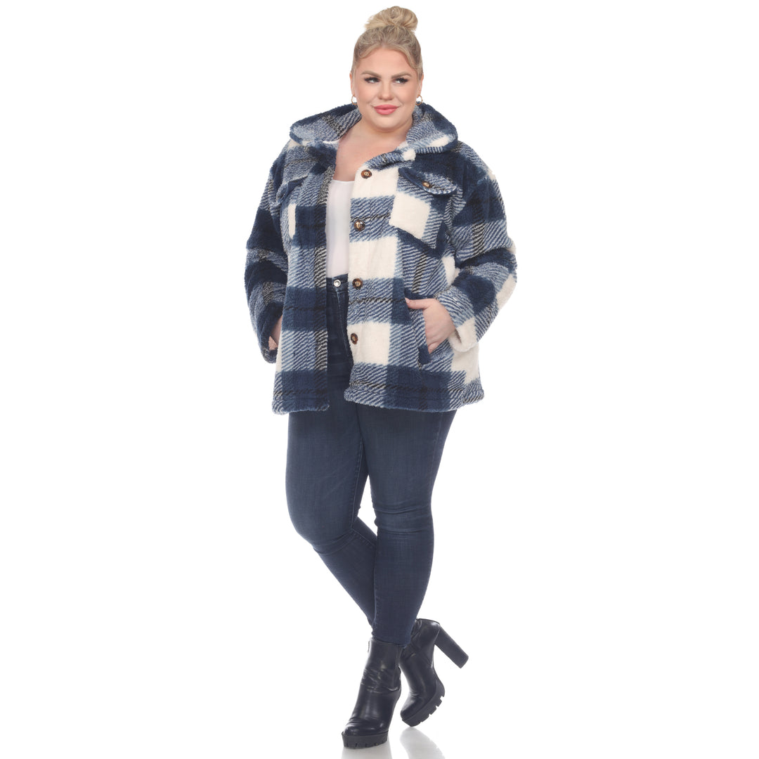 Plus Size Plaid Shacket