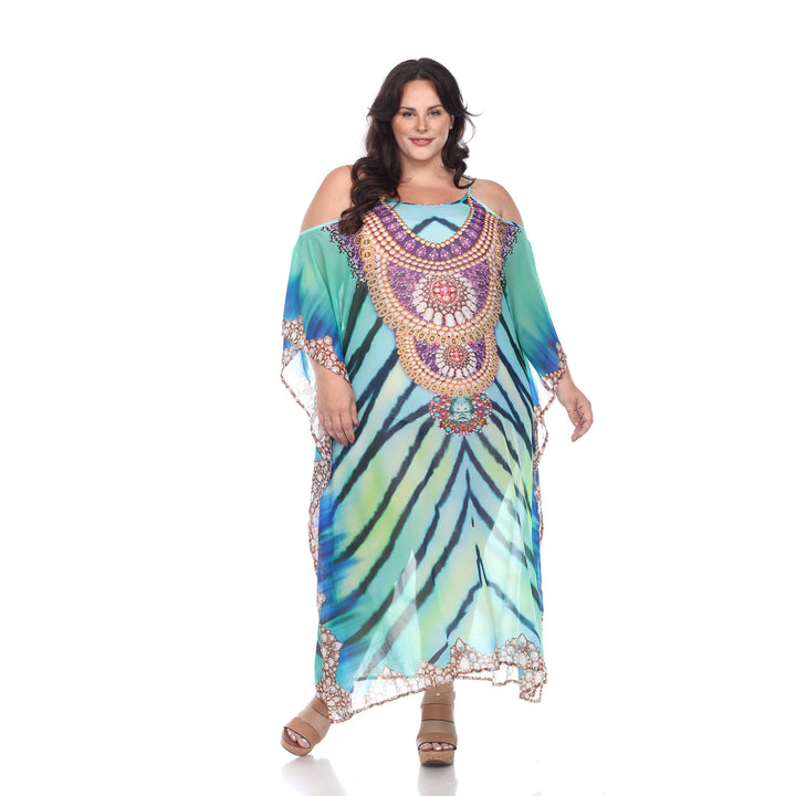 Women's Plus Size Maxi Sheer Caftan