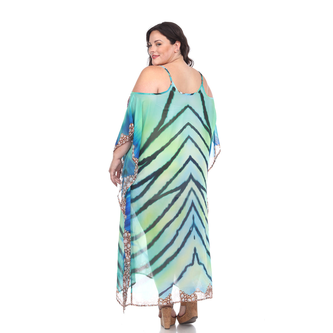 Women's Plus Size Maxi Sheer Caftan