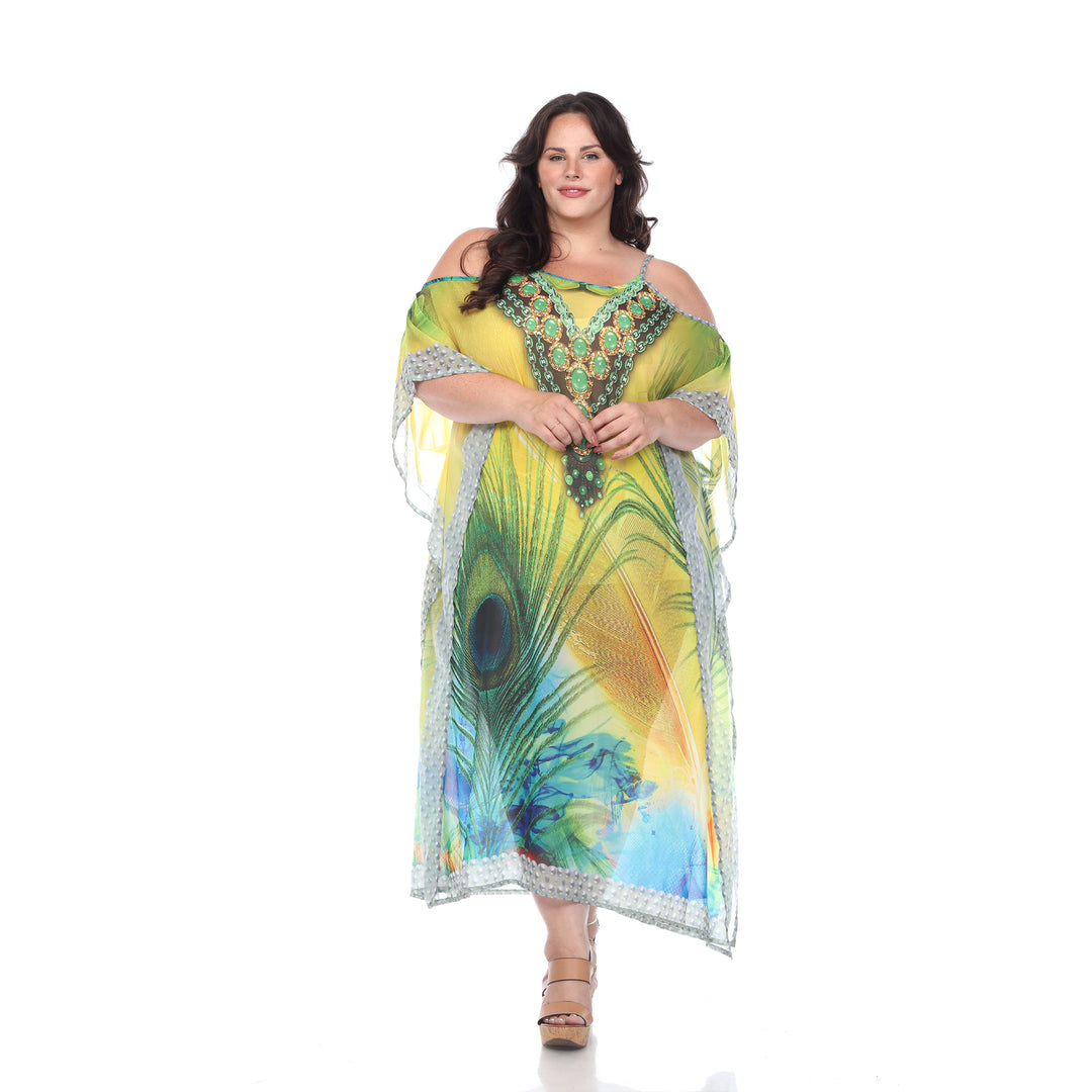 Women's Plus Size Maxi Sheer Caftan