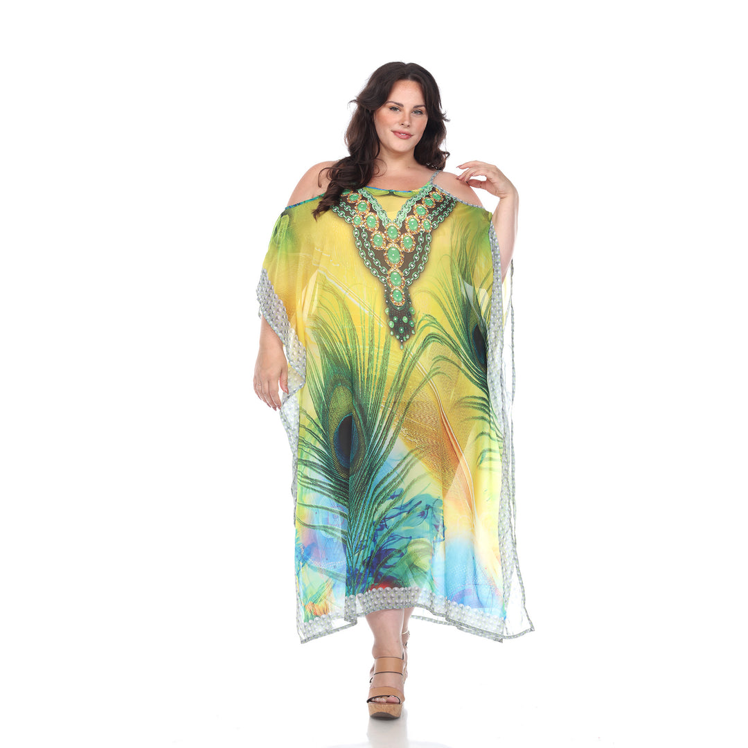 Women's Plus Size Maxi Sheer Caftan