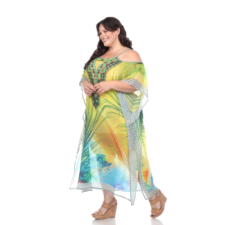 Women's Plus Size Maxi Sheer Caftan