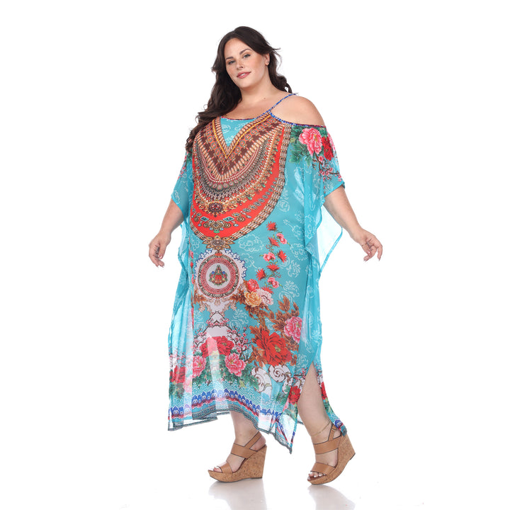 Women's Plus Size Maxi Sheer Caftan