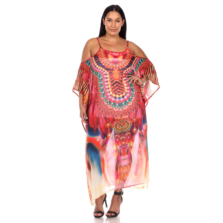 Women's Plus Size Maxi Sheer Caftan