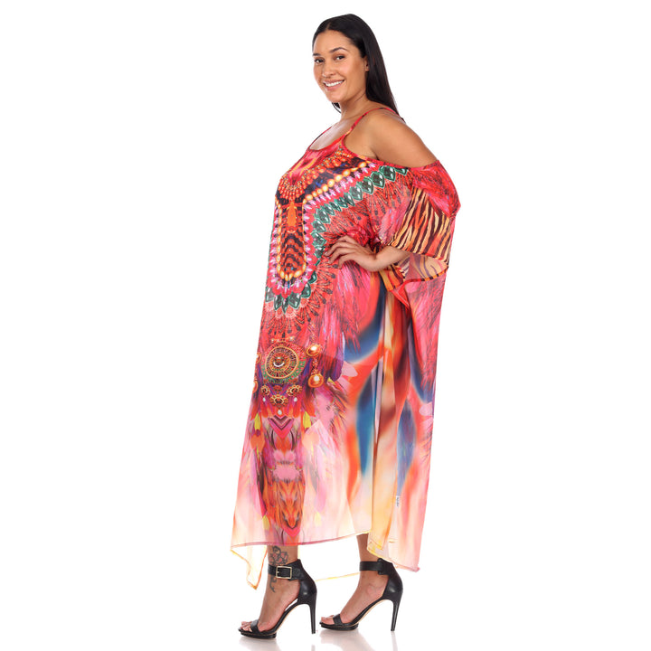 Women's Plus Size Maxi Sheer Caftan