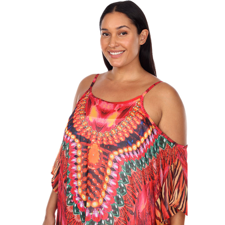 Women's Plus Size Maxi Sheer Caftan