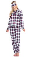 Three-Piece Pajama Set | White Mark Fashion